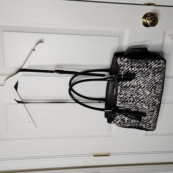 Coach Legacy Haley satchel donegal print purse carryall bag convertible - Picture 2 of 16